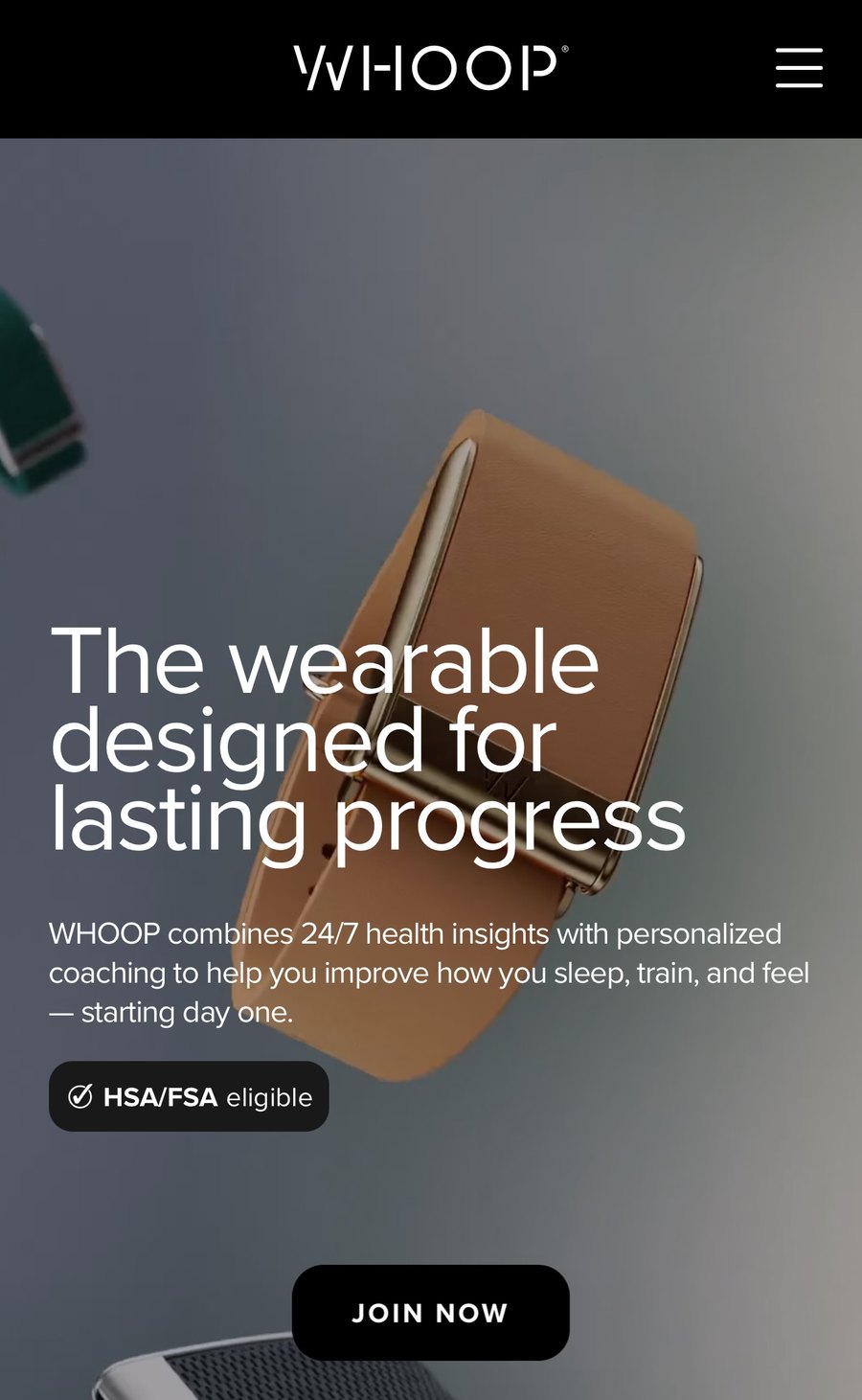 whoop.com: the wearable designed for lasting progress